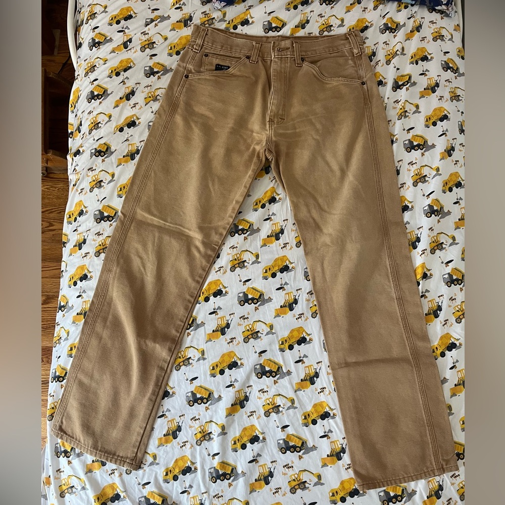 L.C. King Pointer Brand Brown Duck Canvas (100% Cotton) work pants